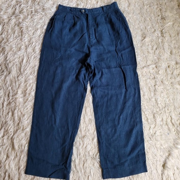 Vintage Austin Reed Pants Mens Navy Blue Size 12 - Picture 1 of 14